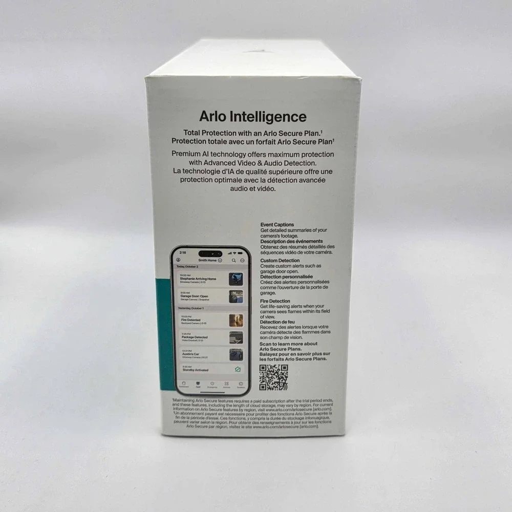 Arlo Essential 2K Indoor / Outdoor Security Cameras 2025 Wired 2-Pack White NEW